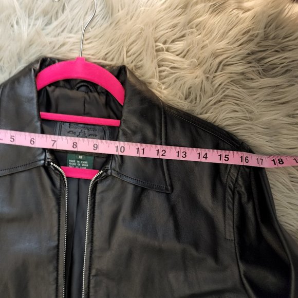 Vintage Lauren Ralph Lauren Leather Jacket Small - Picture 14 of 16